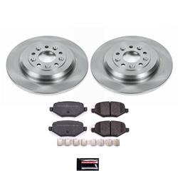 Brake Pads/Rotors, Rear, Solid Surface Rotors, Ceramic Pads, Ford, Lincoln, Kit