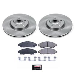 Brake Pads/Rotors, Front, Solid Surface Rotors, Ceramic Pads, for use on Acura®, Honda®, Kit
