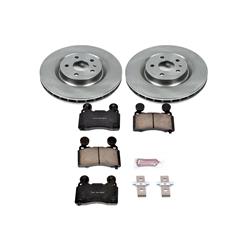 Disc Brake Kit, Z17 Evolution Plus Stock Replacement, Iron, Natural, Ceramic, Z17, Front, Chevrolet, Kit