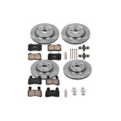 Brake Pads/Rotors, Front/Rear, Solid Surface Rotors, Ceramic Pads, Chevy, Kit