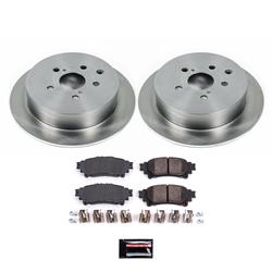 Brake Pads/Rotors, Solid Surface Rotors, Ceramic Pads, Lexus, Toyota, Rear, Kit