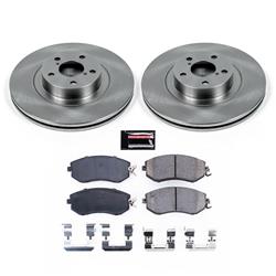 Brake Pads/Rotors, Front, Solid Surface Rotors, Ceramic Pads, Scion, Subaru, Kit