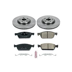 Brake Pads/Rotors, Solid Surface Rotors, Ceramic Pads, Ford, Front, Kit