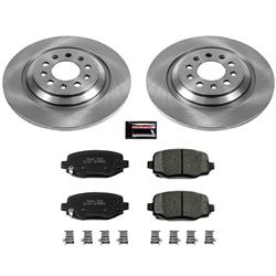 Disc Brake Pads and Rotors, Solid Surface Rotors, Ceramic Pads, Jeep, Rear, Kit