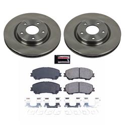 Brake Rotor and Pad Combos, Autospecialty Stock Replacement, Solid Surface, Ceramic Pads, Z16, Front, for Nissan, Kit