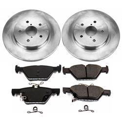 Brake Rotor and Pad Combos, Autospecialty Stock Replacement, Solid Surface, Ceramic Pads, Z16, Rear, Subaru, Kit