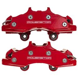 Brake Calipers, Performance, Aluminum, Red Powdercoated, Six Piston, Chevy, Pair