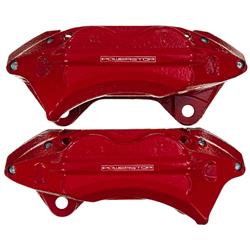 Brake Calipers, Performance, Stock Series, Red Powdercoated, 4-piston, Front, Toyota, Pair