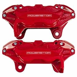 Disc Brake Caliper, Cast Iron, Red, 4-Piston, Toyota, With S13WE Calipers, Front, Pair