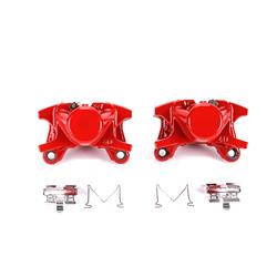 Brake Calipers, Red Powdercoated Performance Calipers, Stock Series, Cast Iron, Red Powdercoated, Rear, Lexus, Pair