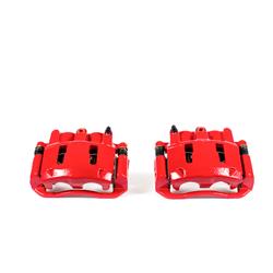 Brake Calipers, Performance, Stock Series, Cast Iron, Red Powdercoated, 2-piston, Front, Ford, Mazda, Mercury, Pair