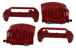 Disc Brake Caliper, Red Powdercoated Performance Calipers, Front, Ford, Pair