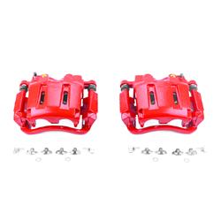 Brake Caliper, Cast Iron, Red Powdercoated, 2-Piston, Ford, Front, Kit