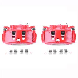 Brake Caliper, Performance, Stock, Cast Iron, Red Powdercoated, Chrysler, Dodge, Ram, Volkswagen, Each