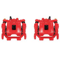 Brake Calipers, Performance, Stock Series, Cast Iron, Red Powdercoated, Rear, for Nissan, Pair