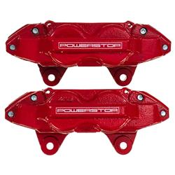 Brake Calipers, Performance, Stock Series, Red Powdercoated, 4-piston, Front, Lexus, Toyota, Pair