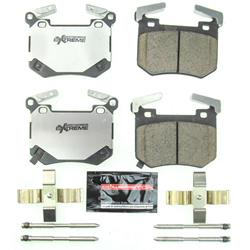 Brake Pads, Z26, Carbon Fiber Ceramic, Integrally Molded with Shims, Hardware Included, D2144 FMSI, for Kia, Rear, Set