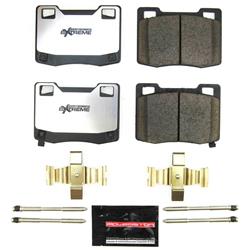 Brake Pads, Z26 Street Warrior, Carbon Fiber Ceramic, Hardware, Rear, Ford, Set