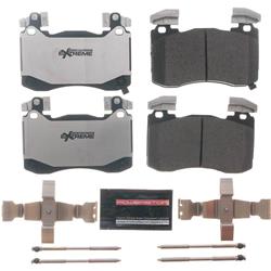 Brake Pads, Z26, Carbon Fiber Ceramic, Integrally Molded with Shims, Hardware Included, D6012 FMSI, for Kia, Front, Set
