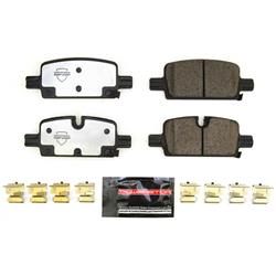 Brake Pads, Top Cop, Z37, Severe-Duty, with Hardware, Carbon Fiber Ceramic, Integrally Molded, Rear, Cadillac, Chevrolet, GMC, Set