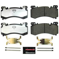Brake Pads, Top Cop, Z37, Severe-Duty, with Hardware, Carbon Fiber Ceramic, Integrally Molded, Front, Cadillac, Chevrolet, GMC, Set