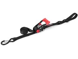 Tie-Down Straps, SpeedStrap, Ratchet, S-Hook, Retention Clip, Soft Tie, 1 in. Width, 6 ft. Length, 833 lbs. Working Load Rating, Black, Each