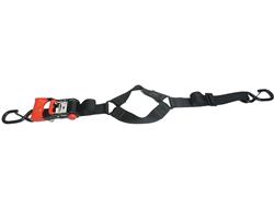 Tie-Down Straps, SpeedStrap, Fuel Jug Tie-Down, Ratchet, S-Hook, Retention Clip, 1 in. Width, Black, Each