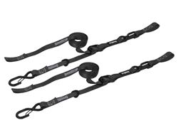 Tie-Down Straps, SpeedStrap, Cambuckle, S-Hook, Retention Clip, Soft Tie, 1 in. Width, 10 ft. Length, 400 lbs. Working Load Rating, Black, Pair