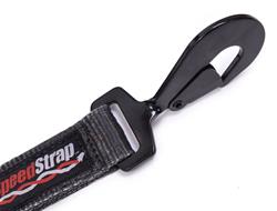 Tie-Down Straps, SpeedStrap, 3-Point Spare Tire Tie-Down, Ratchet, Twisted Snap Hooks, 1.75 in. Width, Black, Each