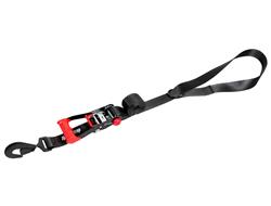 Tie-Down Straps, SpeedStrap, Through-the-Wheel, Heavy Duty, Ratchet, Twisted Snap Hook, D-Ring, 2 in. Width, 12 ft. Length, Black, Each