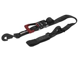 Tie-Down Straps, SpeedStrap, Tie-Down with Axle Strap, Ratchet, Twisted Snap Hook, Protective Sleeve, 2 in. Width, 10 ft. Length, Black, Each