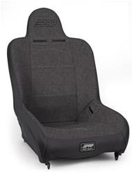 Seat, Steel Frame, Premier Suspension Seat, Fixed High Back, Gray Tweed/Vinyl, Each