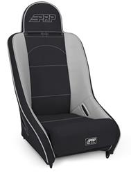 Competition Pro Suspension Seat Black/Gray with Gray Outline PRP Seats