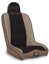 Seats, Daily Driver High Back Suspension Seat; tan and black