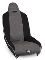 Roadster High Back Suspension Seat Black with Silver Outline PRP Seats