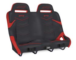 Seats, GT3 1000 Suspension Rear Bench for Polaris RZR, Red