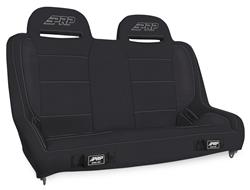 Seats, Elite Series Rear Bench for Jeep Wrangler JKU; black vinyl