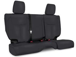 Seat Cover, Second Row, 60/40 Bench, Vinyl, Black, Black Stitch, 2-Door, Jeep, Each