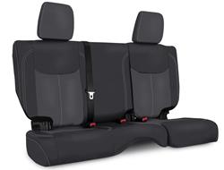 Seat Cover, Second Row, 60/40 Bench, Vinyl, Black/Gray, 2-Door, Jeep, Each