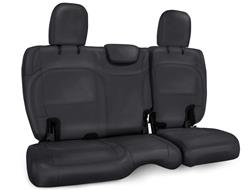 Seat Cover, Second Row, 60/40 Bench, Vinyl, Black, Black Stitch, 2-Door, Jeep, JL, Each