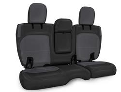 Seat Cover, Second Row, 60/40 Bench, Vinyl, Black/Gray, 4-Door, Jeep, JL, Each