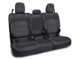 Seat Cover, Second Row, 60/40 Bench, Vinyl, Black/Gray, Jeep, Gladiator, Each