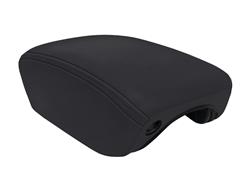 Center Console Cover, Vinyl, Black With Black Stitches, Jeep, Each