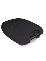 Center Console Cover, Vinyl, Black With Red Stitches, Jeep, Each
