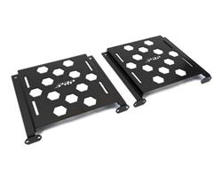 Seat Brackets, Rear, Bucket, Bench, Steel, Black Powdercoated, Polaris, Pair