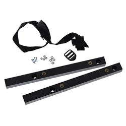 Seat Brackets, Adapter Tubes, Front, Rear, Bucket, Bench, Steel, Black Powdercoated, Polaris, Pair