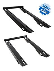 Seat Brackets, Quick Release, Front, Bucket, Steel, Black Powdercoated, Polaris, Pair