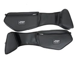 Powersports Cargo Carrier, Stock Door Bag and Knee Pad, Front, Driver/Passenger, Vinyl, Black, Can-Am, Pair