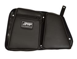 Cargo Carrier, Door Bag and Knee Pad, Vinyl, Rear, Driver Side, Carbon Fiber Black, Polaris, Each