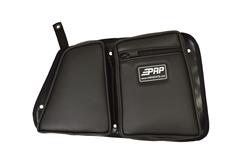 Cargo Carrier, Door Bag and Knee Pad, Vinyl, Rear, Passenger Side, Carbon Fiber Black, Polaris, Each